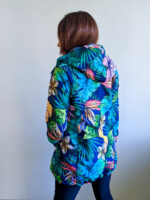 Floral Blue Parka