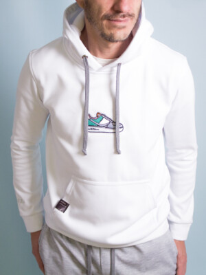 White Sneaker Hoodie