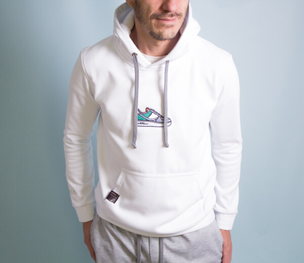 White Sneaker Hoodie