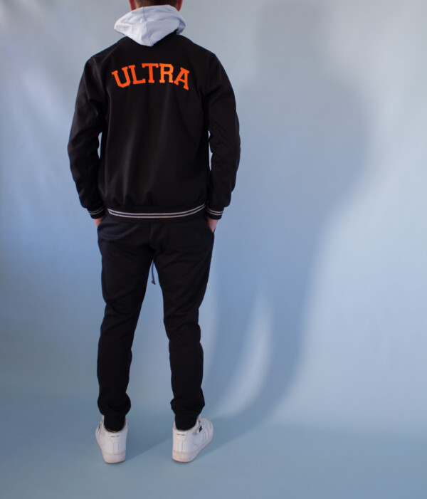 Combo Varsity Jacket Black + Cotton Black Jogger