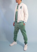 Combo Varsity Jacket Sweet Cotton + Greenery Jogger