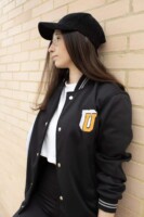 Varsity Jacket Black Oversize