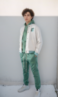 Combo Varsity Jacket Sweet Cotton + Greenery Jogger