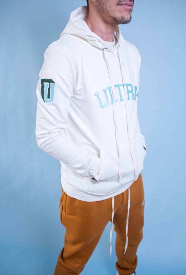 Cream Hoodie Varsity