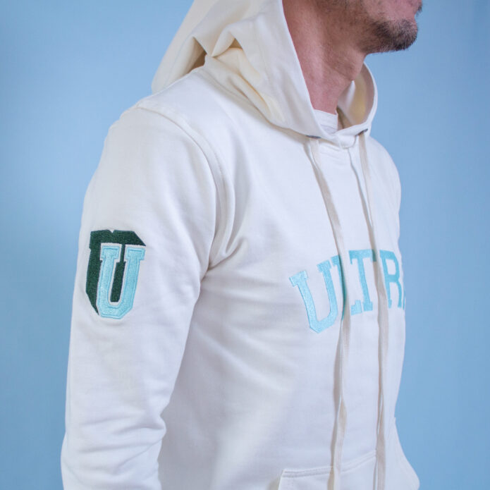 hoodie crema detalle larga